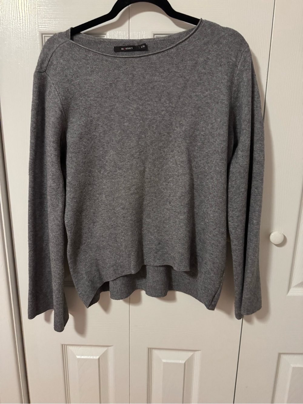 Monnari Gray Angora Blend High-Low Sweater – Size L/XL